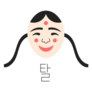 Traditional Korean Mask Sticker