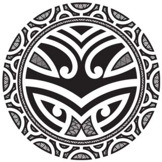 Traditional Maori Taniwha Tattoo Sticker