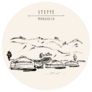 Traditional Mongolian Dwellings Steppe Sticker