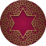 Traditional Ornamental Background With Star Of David Sticker