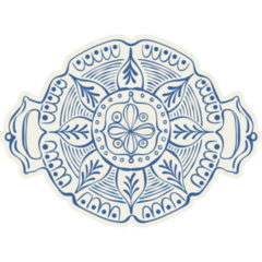 Traditional Plate Sticker