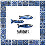 Traditional Portuguese Sardines Sticker