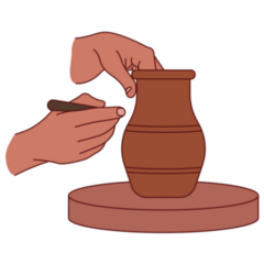 Traditional Pottery Sticker