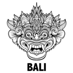 Traditional Ritual Balinese Mask Indonesia Sticker