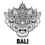 Traditional Ritual Balinese Mask Indonesia Sticker