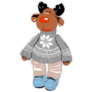 Traditional Scandinavian Moose In A Sweater Sticker