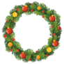 Traditional Winter Wreath Sticker