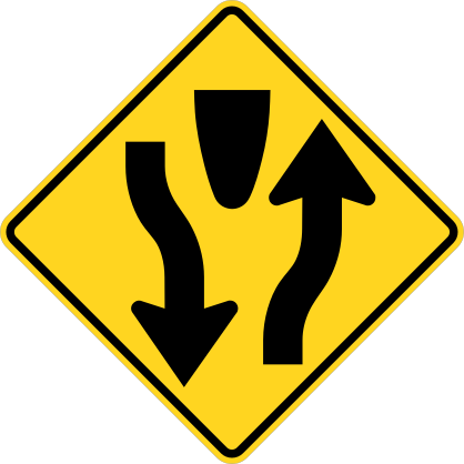 Traffic Exits Around Object Sticker