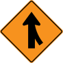 Traffic Joining From Left Sticker
