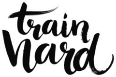 Train Hard Motivational Quote Sticker