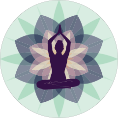 Tranquil Yoga Circle Sticker
