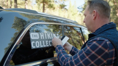 Sticker Application Image of a Transfer Decal being Applied to a Vehicle