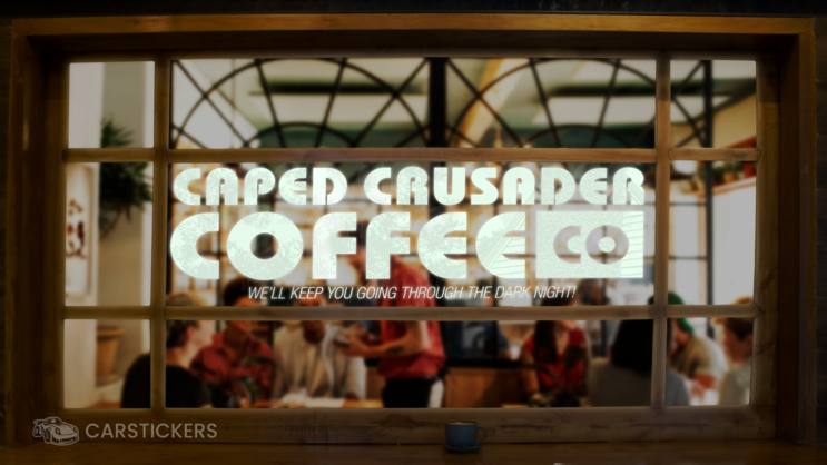 Transfer Sticker Cafe Window Front