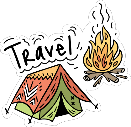 Travel Camping Sticker
