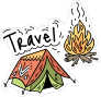 Travel Camping Sticker