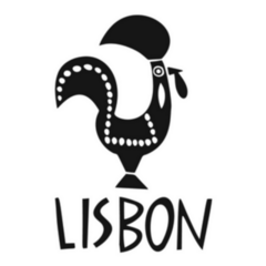 Travel Illustration Of Rooster Lisbon Portugal Sticker