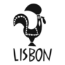 Travel Illustration Of Rooster Lisbon Portugal Sticker