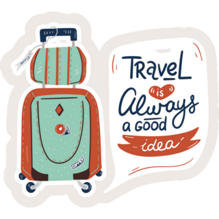 Travel Is Always A Good Idea Sticker