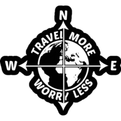 Travel More Worry Less Sticker