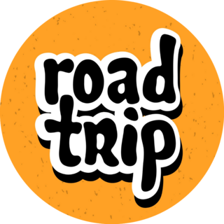 Travel Road Trip Lettering Sticker
