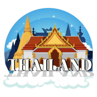 Travel Thailand Attraction Landscape Temple Sticker
