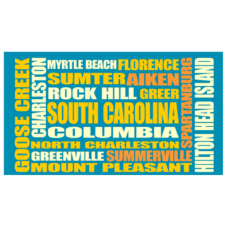 Travel. To South Carolina Cities Sticker