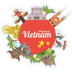 Travel To Vietnam Cultural Sticker