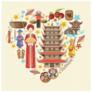Travel To Vietnam Heart Sticker