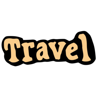 Travel Typography Sticker