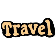 Travel Typography Sticker