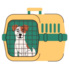 Travel With Jack Russel Sticker