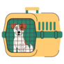 Travel With Jack Russel Sticker