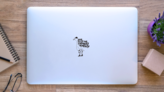 Traveler Duck See You At The Farmers Market Sticker on a Laptop (New) example