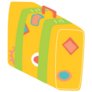 Travelers Vintage Leather Suitcase Sticker