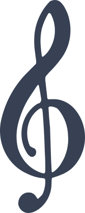 Treble Clef Music Sticker