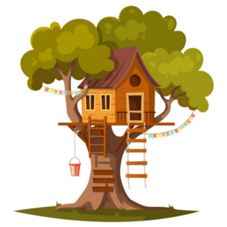 Tree House Sticker