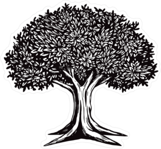 Tree Illustration Sticker