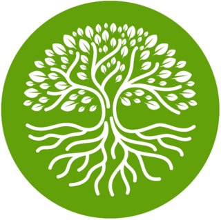 Tree With Roots Circle Sticker