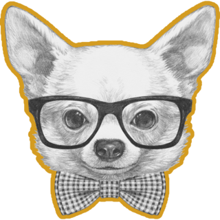 Trendy Chihuahua Sticker