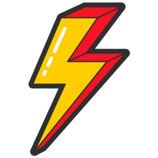 Trendy Fashion Bolt Sticker