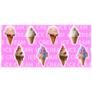 Trendy Halftone Ice Cream Pink Sticker