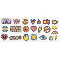 Trendy Pop Art Sticker Sheet
