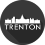 Trenton Skyline Lettering Sticker