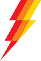 Tri-Color Lightning Bolt Sticker