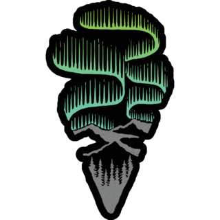 Triangle Aurora Iceland Sticker