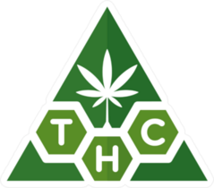 Triangle Cannabis THC Logo Sticker