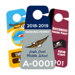 Triangle Hang Tag Parking Permits