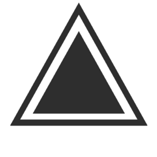 Triangle Icon Shape Sticker