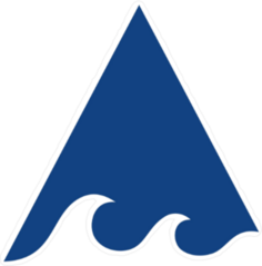 Triangle Ocean Waves Sticker