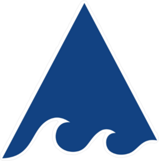 Triangle Ocean Waves Sticker